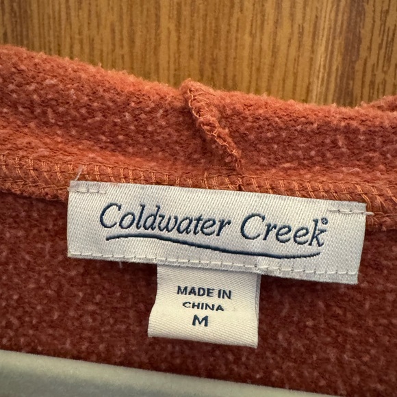Coldwater Creek Lightweight Fleece Swing Cardigan - Picture 3 of 5